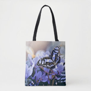Bolso De Tela Mariposa azul