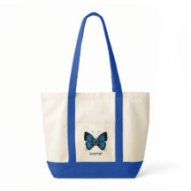 Mariposa azul de nacimiento personalizada (septiem