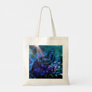 Bolso De Tela Mariposa azul mágica