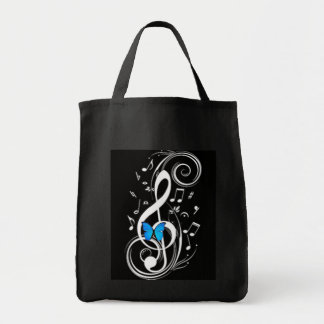 Bolso De Tela Mariposa azul musical