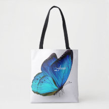 Mariposa azul personalizada