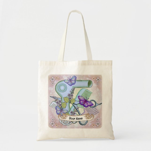 Bolso De Tela Mariposa Beautician (Frente)