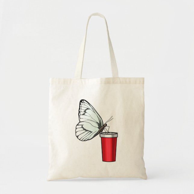 Bolso De Tela Mariposa Beber Mug (Frente)