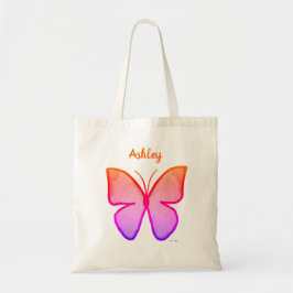 Bolso De Tela Mariposa colorida personalizada