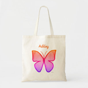 Bolso De Tela Mariposa colorida personalizada