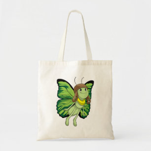 Bolso De Tela Mariposa como piloto con gorra piloto