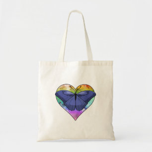 Bolso De Tela Mariposa con corazón