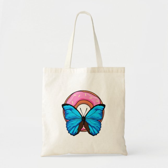 Bolso De Tela Mariposa con Donut (Frente)