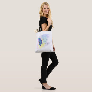 Bolso De Tela mariposa con fuerte valiente hermosa 