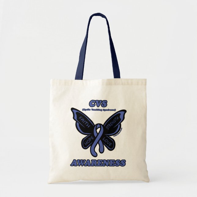 Bolso De Tela Mariposa/Conciencia...CVS (Frente)