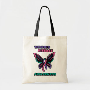Bolso De Tela Mariposa/Conciencia... Enfermedad tiroidea