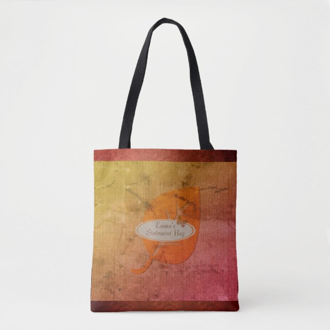 Bolso De Tela Mariposa Cuta (Anverso)