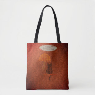 Bolso De Tela Mariposa Cuta