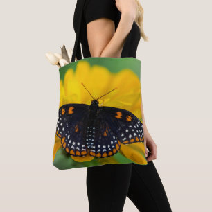 Bolso De Tela Mariposa de Baltimore de mancha cuadriculada