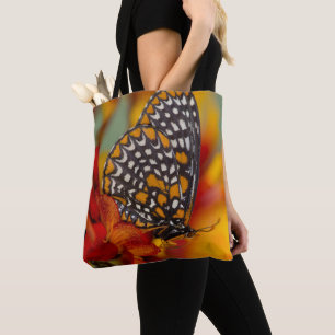 Bolso De Tela Mariposa de Baltimore de manchas ajedrezadas