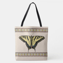 Bolso De Tela Mariposa de cola de cerda amarilla del suroeste
