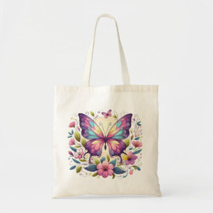 Bolso De Tela Mariposa de colores vivos