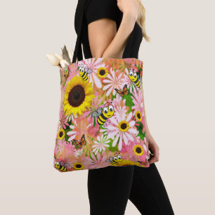 Bolso De Tela Mariposa de girasol BumblebeeTote
