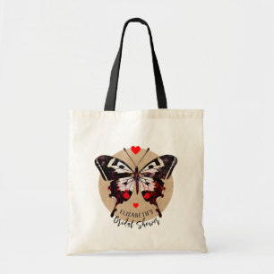 Bolso De Tela Mariposa de Grunge Cute Vintage Y Corazones Añadir