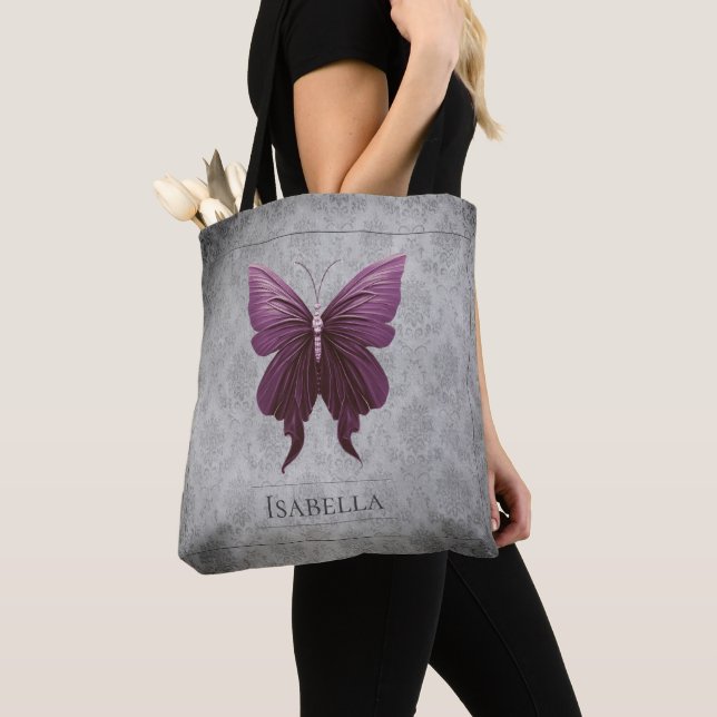Bolso De Tela Mariposa de Magenta Jeweld (Detalle)