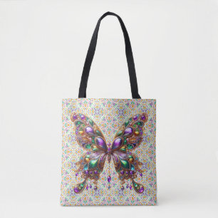 Bolso De Tela Mariposa de Mardi Gras