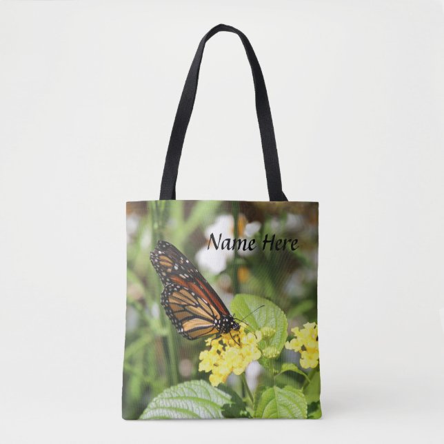 Bolso De Tela Mariposa de monarca (Anverso)