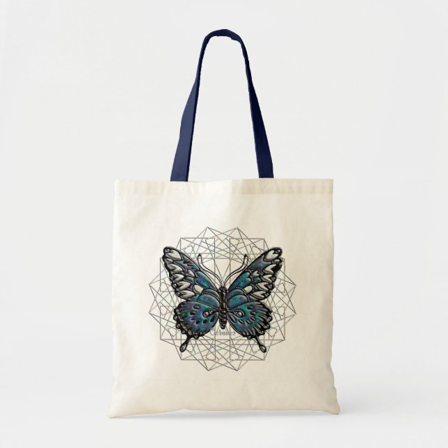 Bolso De Tela Mariposa de octubre Birthstone (Frente)