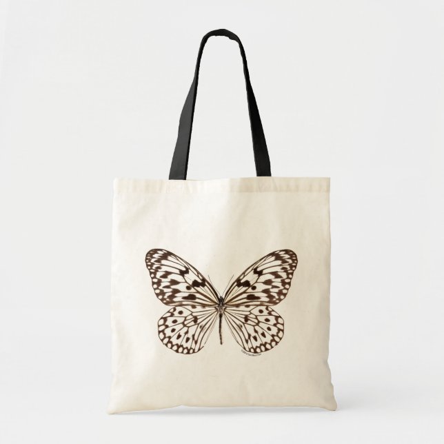 Bolso De Tela Mariposa de tigre de castaño (Frente)