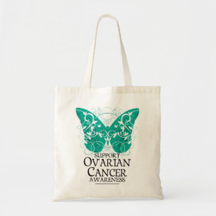 Bolso De Tela Mariposa del cáncer ovárico