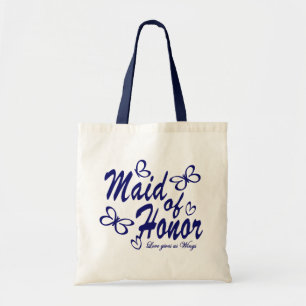 Bolso De Tela Mariposa/ doncella de honor