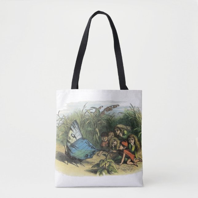 Bolso De Tela Mariposa Elf Artwork Cuidad Elves Butterflies (Anverso)
