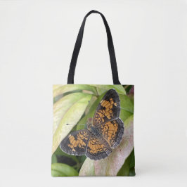 Bolso De Tela Mariposa en el Tote Natural