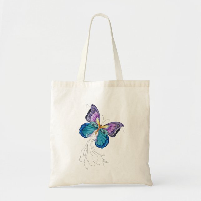 Bolso De Tela Mariposa fantasiosa (Frente)