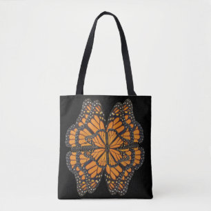 Bolso De Tela Mariposa Flor Monarca