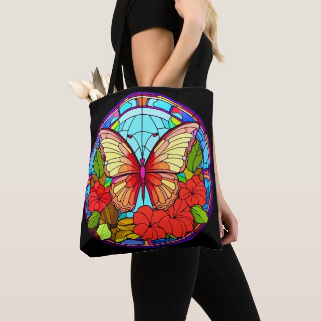 Bolso De Tela Mariposa floral Artsy (Detalle)