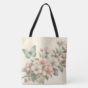 Bolso De Tela Mariposa floral/primavera de estilo vintage