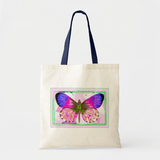 Bolso De Tela Mariposa hermosa (Frente)