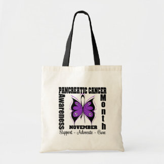 Bolso De Tela Mariposa - Mes de Conciencia sobre el Cáncer Pancr