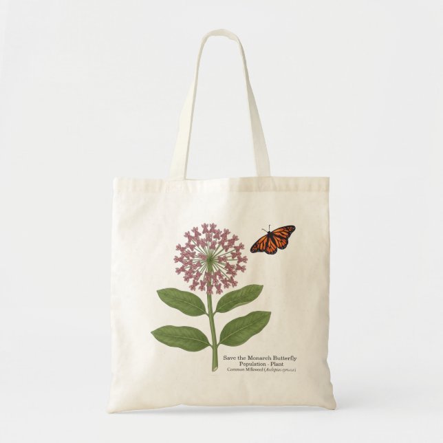 Bolso De Tela Mariposa Monarca (Frente)