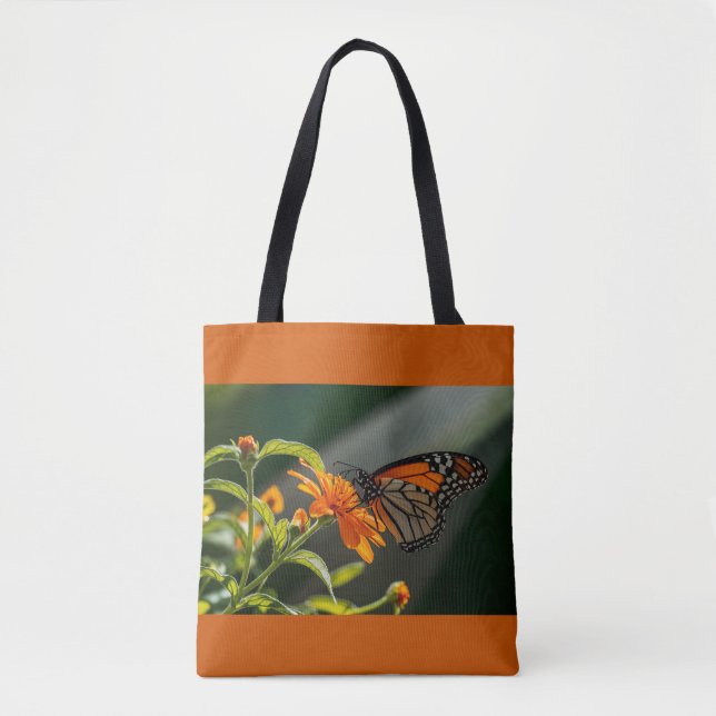 Bolso De Tela Mariposa monarca (Anverso)