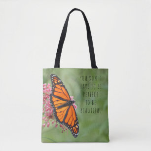Bolso De Tela Mariposa monarca