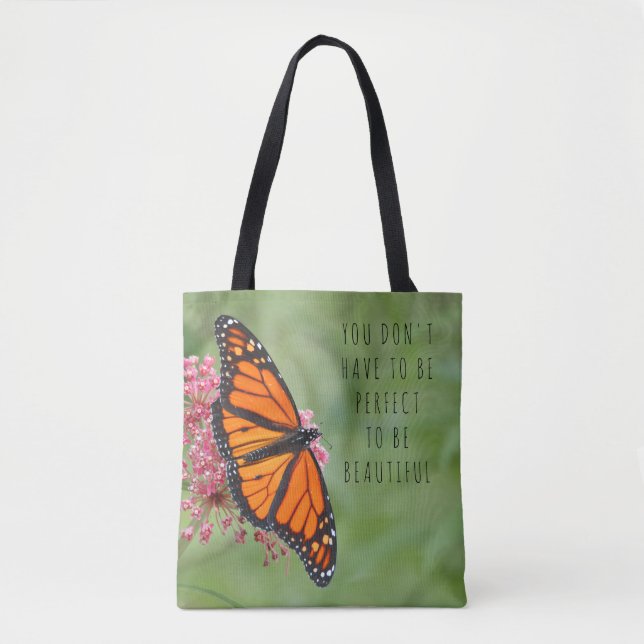 Bolso De Tela Mariposa monarca (Anverso)