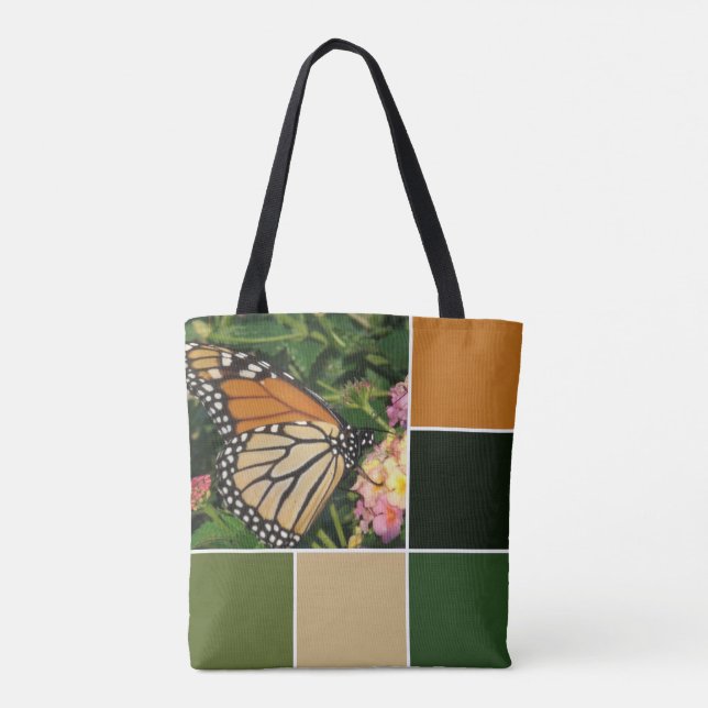 Bolso De Tela Mariposa monarca (Reverso)