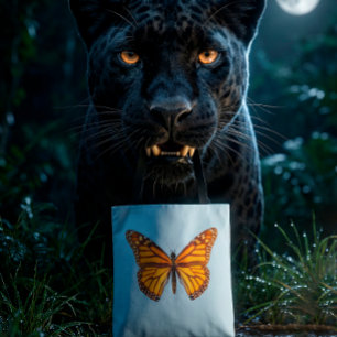 Bolso De Tela Mariposa Monarca