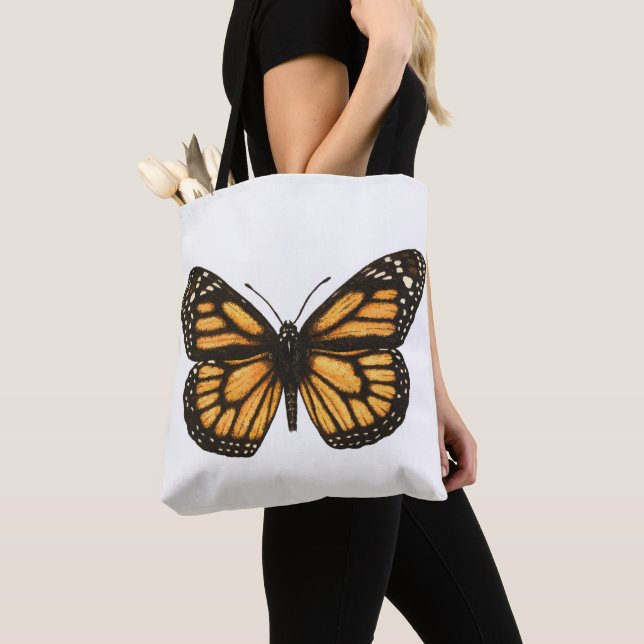 Bolso De Tela Mariposa monarca (Detalle)