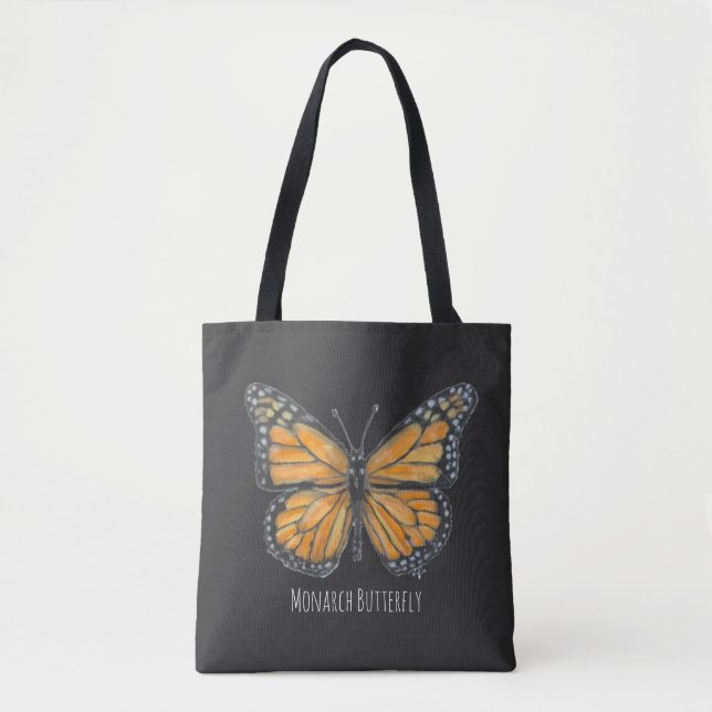 Bolso De Tela Mariposa Monarca (Anverso)