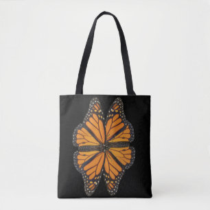Bolso De Tela Mariposa monarca de flores