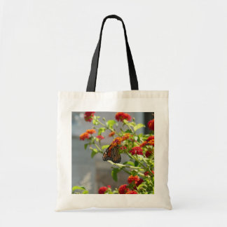 Bolso De Tela Mariposa Monarca en Buddleja Roja
