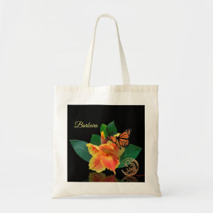 Bolso De Tela Mariposa monarca y Tote Lirio Canna