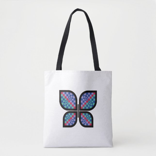 Bolso De Tela Mariposa mosaica (Anverso)